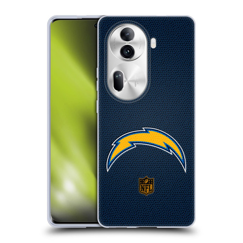 NFL Los Angeles Chargers Logo Football Soft Gel Case for OPPO Reno11 Pro