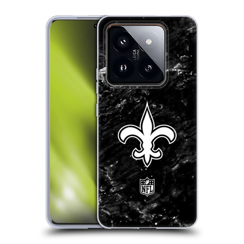 NFL New Orleans Saints Artwork Marble Soft Gel Case for Xiaomi 14 Pro