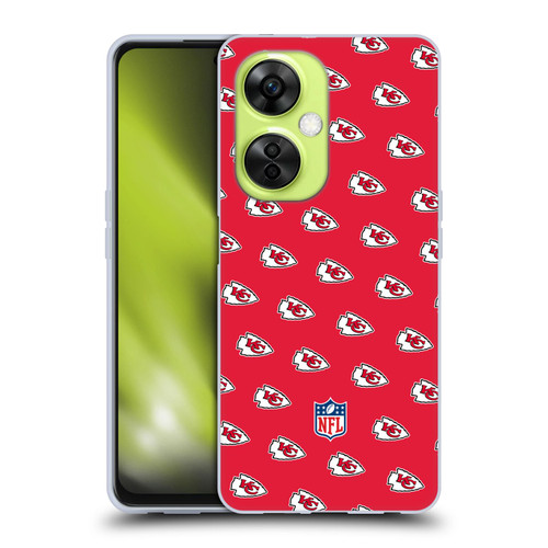 NFL Kansas City Chiefs Artwork Patterns Soft Gel Case for OnePlus Nord CE 3 Lite 5G
