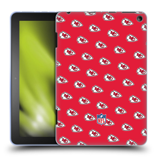 NFL Kansas City Chiefs Artwork Patterns Soft Gel Case for Amazon Fire HD 8/Fire HD 8 Plus 2020
