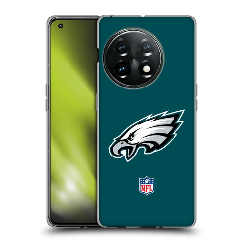 NFL Philadelphia Eagles Logo Plain Soft Gel Case for OnePlus 11 5G