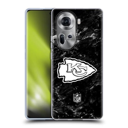 NFL Kansas City Chiefs Artwork Marble Soft Gel Case for OPPO Reno11