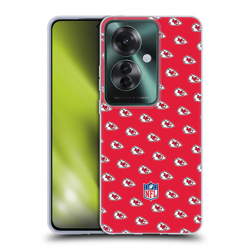 NFL Kansas City Chiefs Artwork Patterns Soft Gel Case for OPPO Reno11 F 5G / F25 Pro 5G