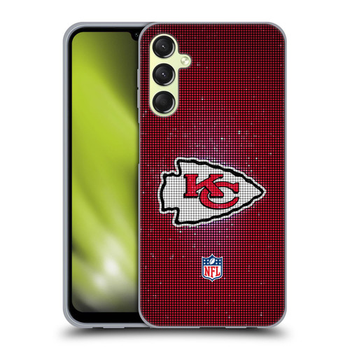NFL Kansas City Chiefs Artwork LED Soft Gel Case for Samsung Galaxy A24 4G / M34 5G