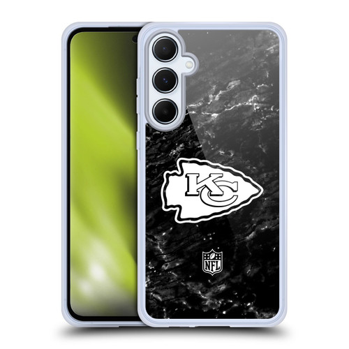 NFL Kansas City Chiefs Artwork Marble Soft Gel Case for Samsung Galaxy A55 5G
