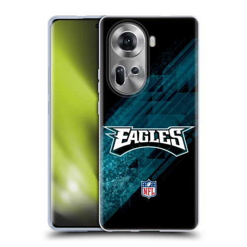NFL Philadelphia Eagles Logo Blur Soft Gel Case for OPPO Reno11