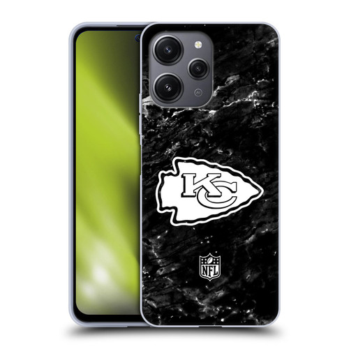 NFL Kansas City Chiefs Artwork Marble Soft Gel Case for Xiaomi Redmi 12