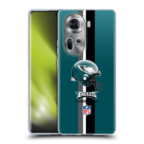 NFL Philadelphia Eagles Logo Helmet Soft Gel Case for OPPO Reno11