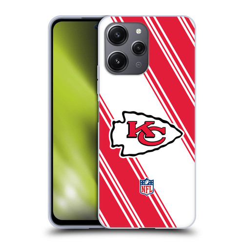NFL Kansas City Chiefs Artwork Stripes Soft Gel Case for Xiaomi Redmi 12