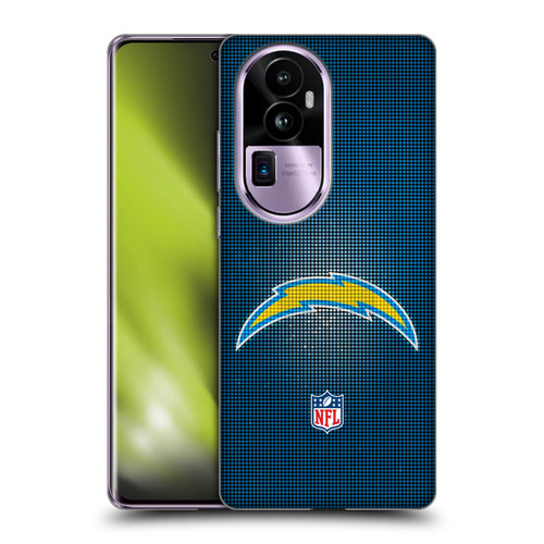 NFL Los Angeles Chargers Artwork LED Soft Gel Case for OPPO Reno10 Pro+