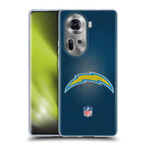 NFL Los Angeles Chargers Artwork LED Soft Gel Case for OPPO Reno11