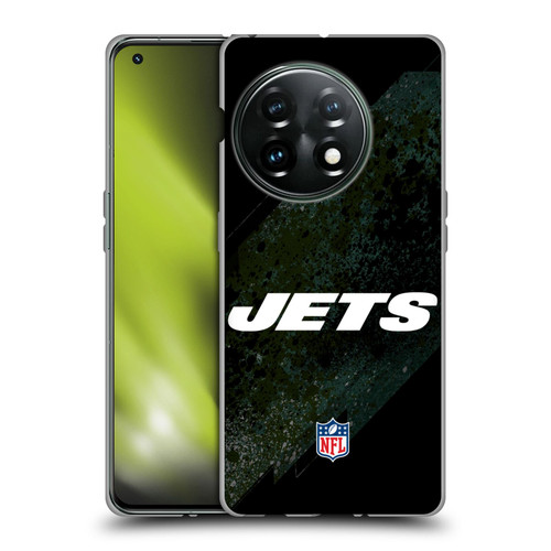 NFL New York Jets Logo Blur Soft Gel Case for OnePlus 11 5G