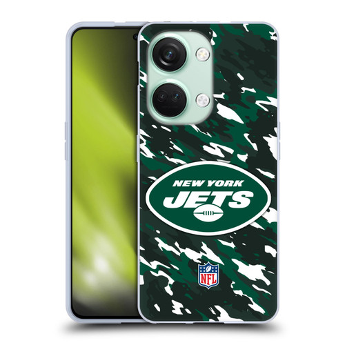 NFL New York Jets Logo Camou Soft Gel Case for OnePlus Nord 3 5G