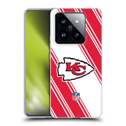 NFL Kansas City Chiefs Artwork Stripes Soft Gel Case for Xiaomi 14 Pro