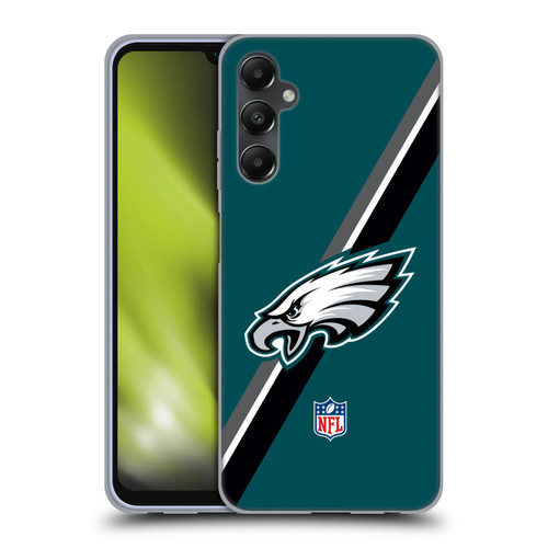 NFL Philadelphia Eagles Logo Stripes Soft Gel Case for Samsung Galaxy A05s
