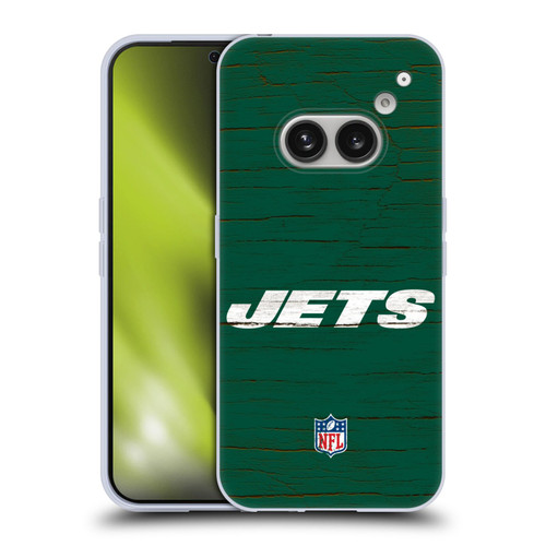 NFL New York Jets Logo Distressed Look Soft Gel Case for Nothing Phone (2a)