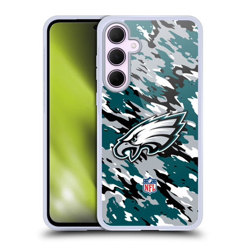 NFL Philadelphia Eagles Logo Camou Soft Gel Case for Samsung Galaxy A35 5G
