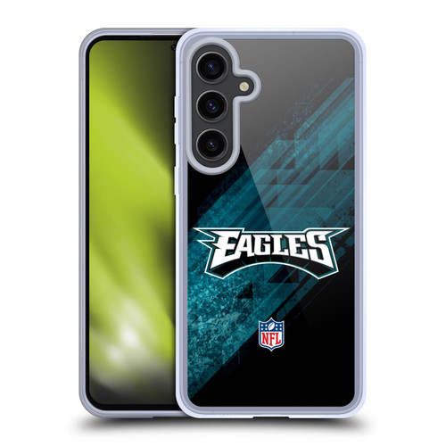 NFL Philadelphia Eagles Logo Blur Soft Gel Case for Samsung Galaxy S24+ 5G