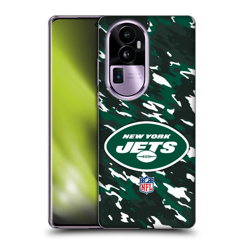 NFL New York Jets Logo Camou Soft Gel Case for OPPO Reno10 Pro+