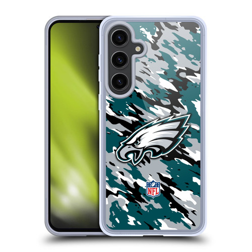 NFL Philadelphia Eagles Logo Camou Soft Gel Case for Samsung Galaxy S24+ 5G