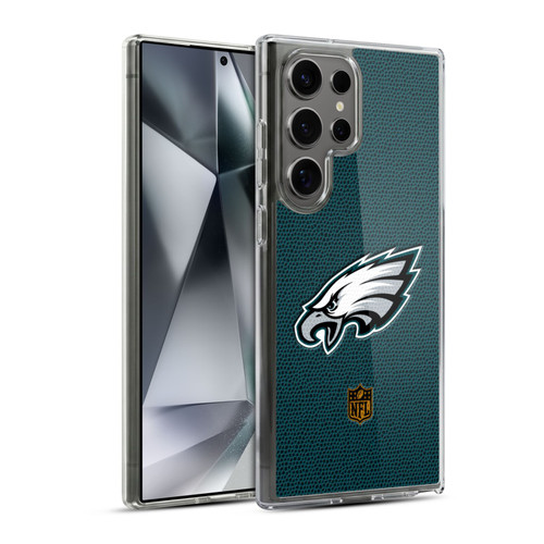 NFL Philadelphia Eagles Logo Football Soft Gel Case for Samsung Galaxy S24 Ultra 5G