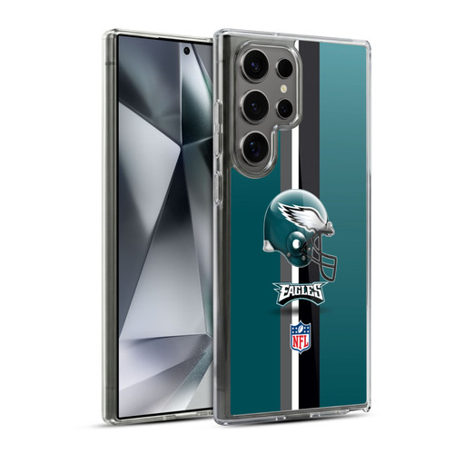 NFL Philadelphia Eagles Logo Helmet Soft Gel Case for Samsung Galaxy S24 Ultra 5G