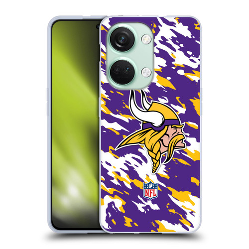 NFL Minnesota Vikings Logo Camou Soft Gel Case for OnePlus Nord 3 5G