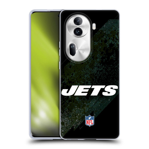 NFL New York Jets Logo Blur Soft Gel Case for OPPO Reno11 Pro