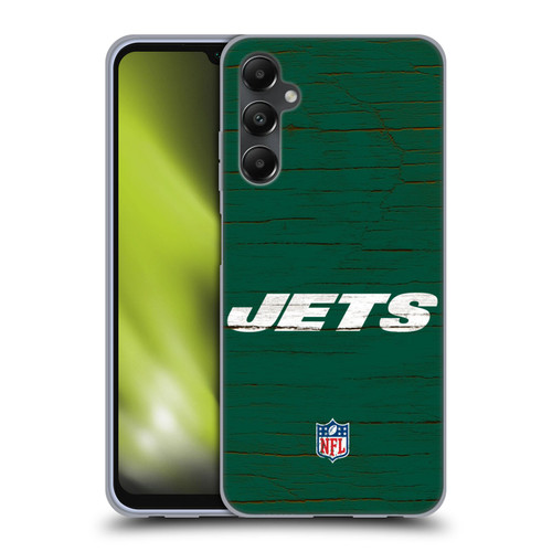 NFL New York Jets Logo Distressed Look Soft Gel Case for Samsung Galaxy A05s