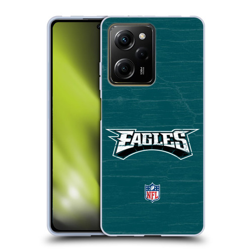 NFL Philadelphia Eagles Logo Distressed Look Soft Gel Case for Xiaomi Redmi Note 12 Pro 5G