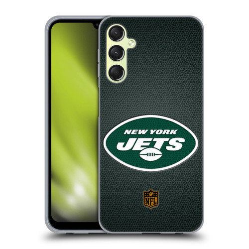 NFL New York Jets Logo Football Soft Gel Case for Samsung Galaxy A24 4G / M34 5G