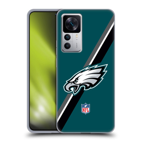 NFL Philadelphia Eagles Logo Stripes Soft Gel Case for Xiaomi 12T 5G / 12T Pro 5G / Redmi K50 Ultra 5G