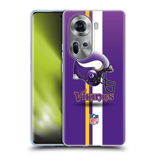 NFL Minnesota Vikings Logo Helmet Soft Gel Case for OPPO Reno11
