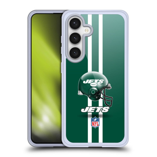 NFL New York Jets Logo Helmet Soft Gel Case for Samsung Galaxy S24 5G