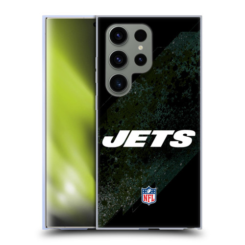 NFL New York Jets Logo Blur Soft Gel Case for Samsung Galaxy S24 Ultra 5G