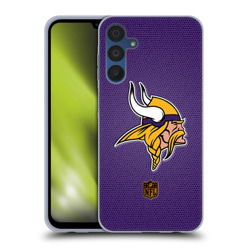 NFL Minnesota Vikings Logo Football Soft Gel Case for Samsung Galaxy A15 NFL Minnesota Vikings Logo Football Soft Gel Case for Samsung Galaxy A15