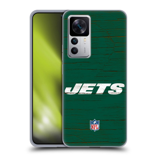 NFL New York Jets Logo Distressed Look Soft Gel Case for Xiaomi 12T 5G / 12T Pro 5G / Redmi K50 Ultra 5G
