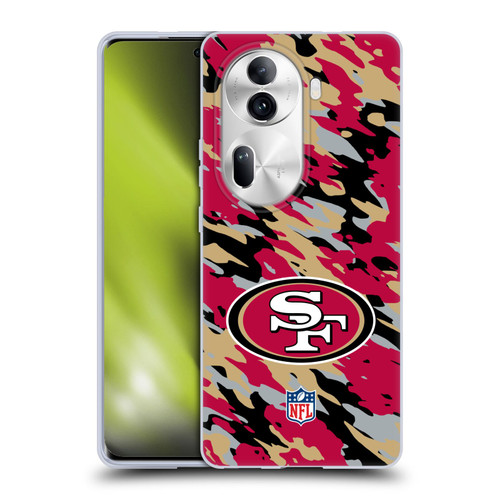 NFL San Francisco 49Ers Logo Camou Soft Gel Case for OPPO Reno11 Pro