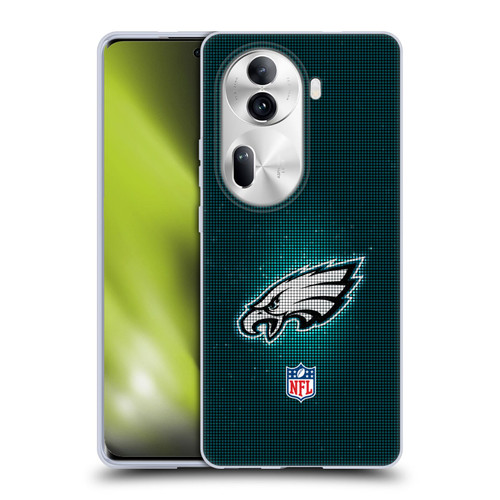 NFL Philadelphia Eagles Artwork LED Soft Gel Case for OPPO Reno11 Pro