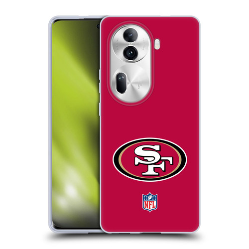 NFL San Francisco 49Ers Logo Plain Soft Gel Case for OPPO Reno11 Pro