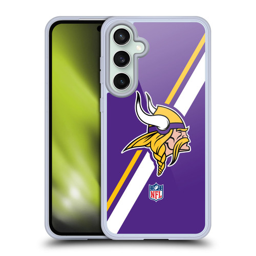 NFL Minnesota Vikings Logo Stripes Soft Gel Case for Samsung Galaxy S23 FE 5G NFL Minnesota Vikings Logo Stripes Soft Gel Case for Samsung Galaxy S23 FE 5G