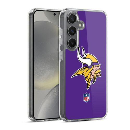 NFL Minnesota Vikings Logo Plain Soft Gel Case for Samsung Galaxy S24 5G