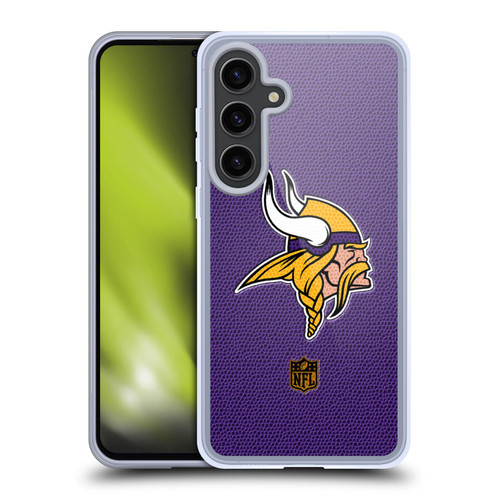 NFL Minnesota Vikings Logo Football Soft Gel Case for Samsung Galaxy S24+ 5G