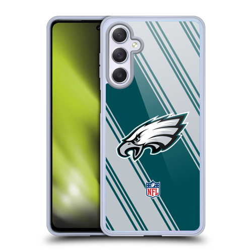 NFL Philadelphia Eagles Artwork Stripes Soft Gel Case for Samsung Galaxy M54 5G