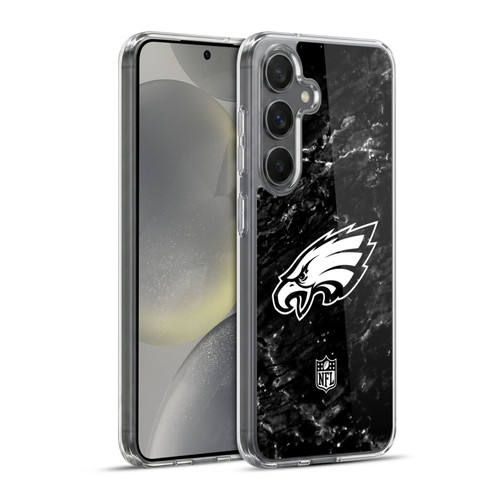 NFL Philadelphia Eagles Artwork Marble Soft Gel Case for Samsung Galaxy S24+ 5G