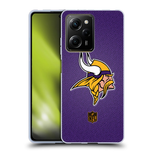 NFL Minnesota Vikings Logo Football Soft Gel Case for Xiaomi Redmi Note 12 Pro 5G