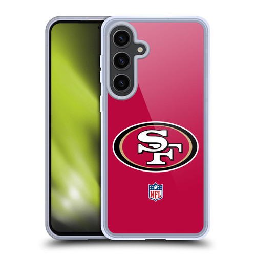 NFL San Francisco 49Ers Logo Plain Soft Gel Case for Samsung Galaxy S24+ 5G