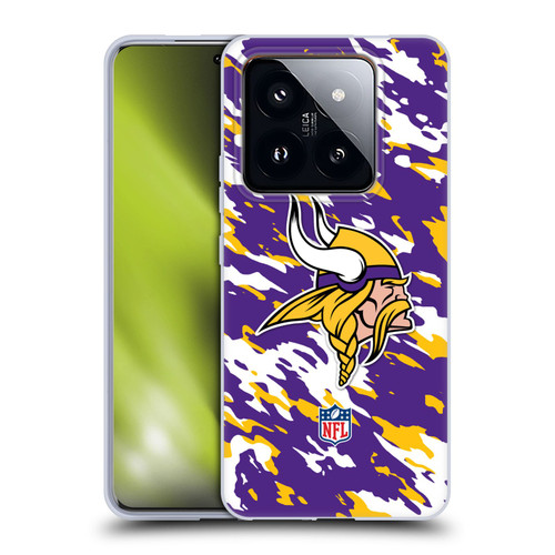 NFL Minnesota Vikings Logo Camou Soft Gel Case for Xiaomi 14 Pro