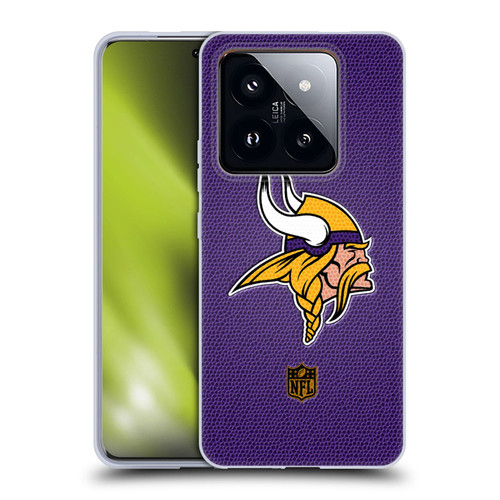 NFL Minnesota Vikings Logo Football Soft Gel Case for Xiaomi 14 Pro