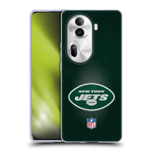NFL New York Jets Artwork LED Soft Gel Case for OPPO Reno11 Pro